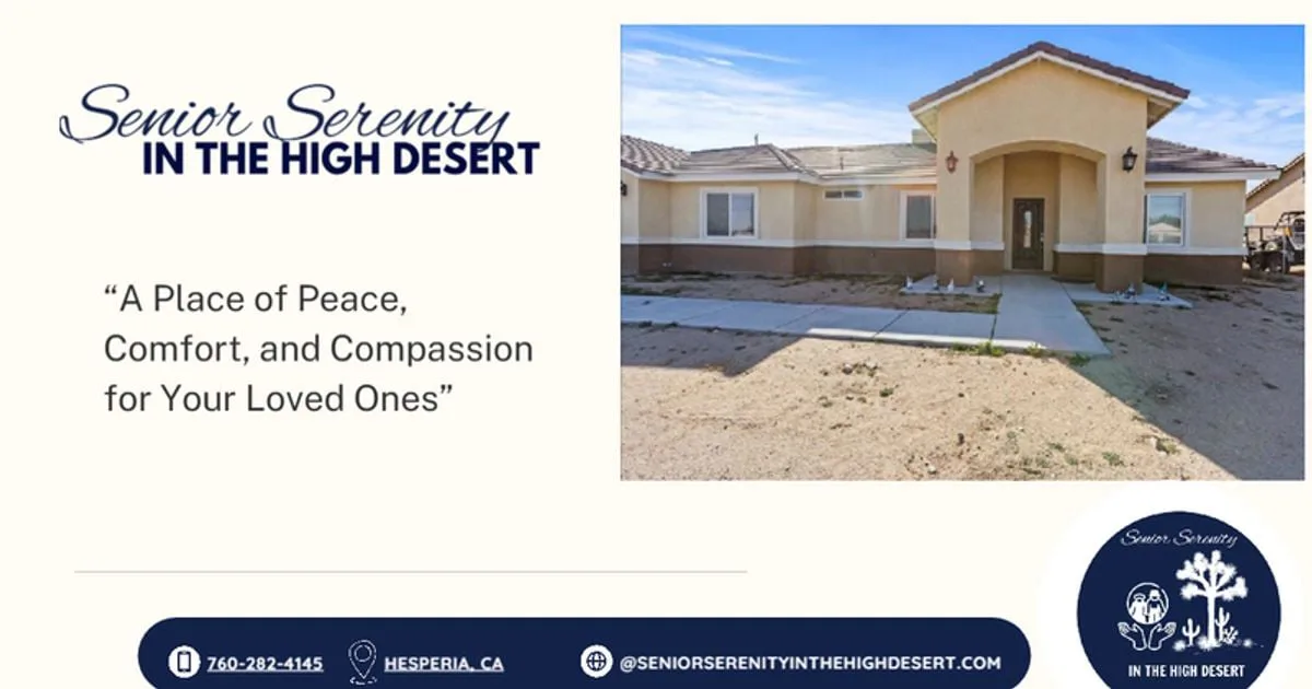 SENIOR SERENITY IN THE HIGH DESERT